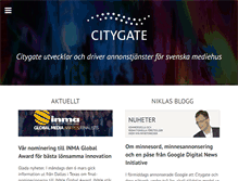 Tablet Screenshot of citygate.se